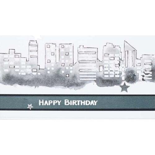 City Weather Scenescape Stencils For DIY Scrapbooking Album Paper Cards Crafts Fun Plastic Templates Christmas Decor 2018 New