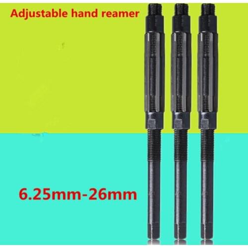 1pcs Black HSS Size Range Adjustable Hand Reamer 6 8 10 12 15 20 25mm