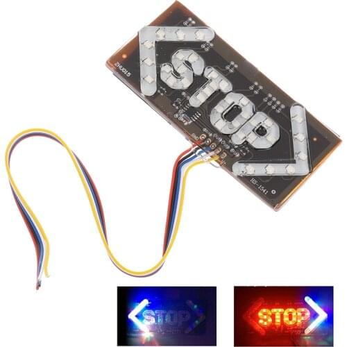 1PC LED Motorcycle Light Flash STOP Brake Turn Signal Driving Taillight Indicator Lamp Warning Day Motorbike Accessories