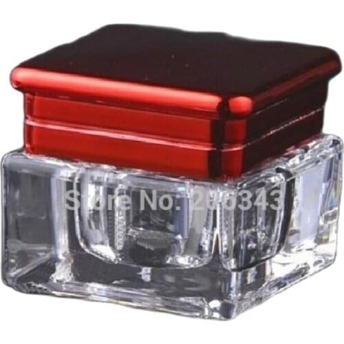 10g ACRYLIC square shape cream bottle,cosmetic container,,cream jar,Cosmetic Jar,Cosmetic Packaging