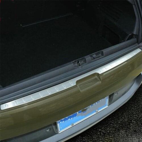 2011-2019 For Peugeot 3008 stainless steel Rear Bumper Protector Trunk Rear guard Tread Plate Trim