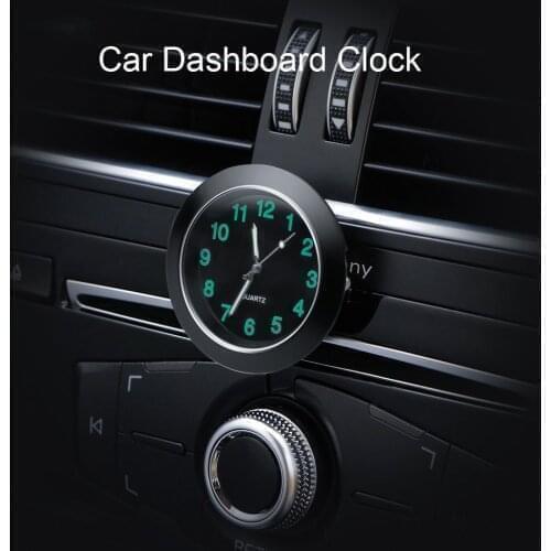 Mini Car Automobile Gauge Clock Auto Watch Automotive Thermometer Hygrometer Decoration Ornament Clock In Car Accessories