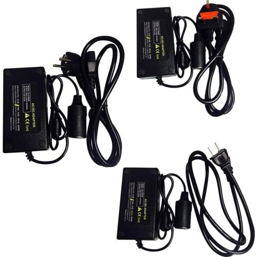Automibile And Home Power Converter 220V Input 12V Output Car Cigarette Lighter Socket Car Vacuum Cleaner Refrigerator Adapter