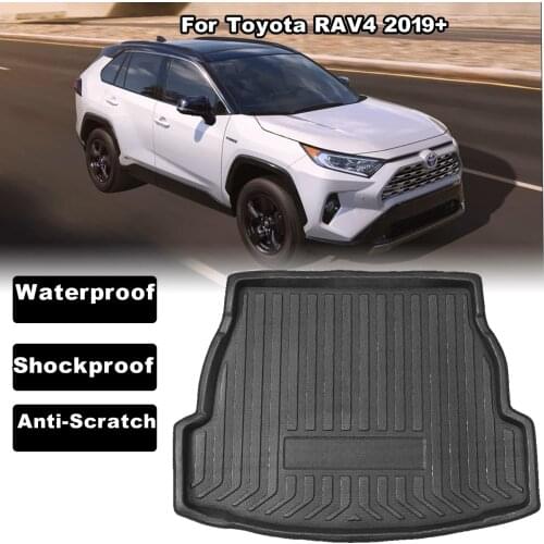 Car Rear Trunk Boot Liner Cargo Mat Luggage Tray Floor Carpet Mud Protector Replacement For Toyota RAV4 2019+ Car Accessories