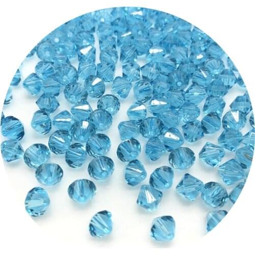 4/6/8mm Shiny Crystal beads Bicone Beads Glass Beads Loose Spacer Beads for Jewelry MakingDIY Bracelet Necklace #007