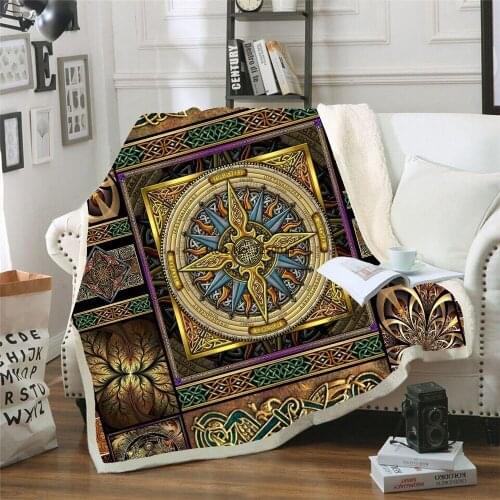 Sofa Cushion Yoga Mat Blanket Air Conditioner Picnic Blanket Thick Double-layer Plush 3d Digital Print Back To School Blanket