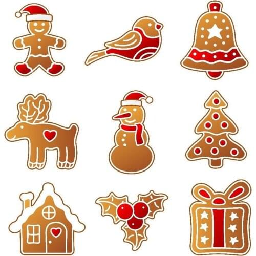 DIY Christmas Scrapbooking Dies Christmas Decoration Crafts Christmas Tree Bird Snowman Gloves Dies Deer Bell Lgloo Dies DM-951