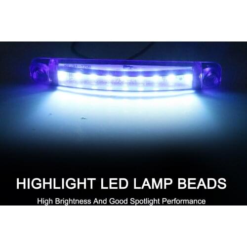 Parking Lights Side Marker Lights 9 LED 12-24V Lamps 20Pcs/set Tail indicators For Bus Truck Trailer Red/White/Blue/Yellow