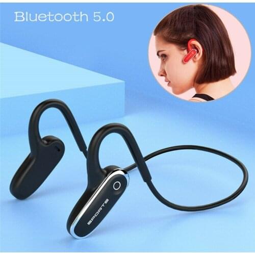 Bluetooth Headset Bone Conduction Headphone Sport Running Earphones Noise Cancelling with Mic for iPhone Samsung LG Android
