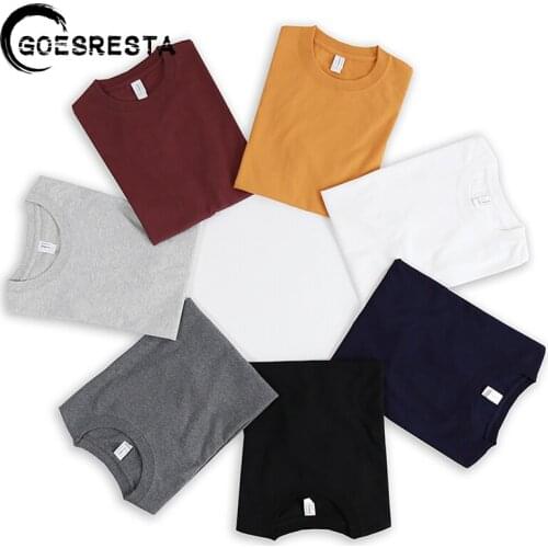 Мужские однотонные футболки GOESRESTA China At AliExpress