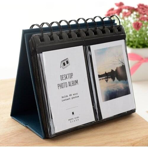 HAZY 68 Pockets 3 Inches Photo Album Desk Calendar Album for Fuji Instant Mini 8 9 70 Polaroid Z2300 PIC-300P Film