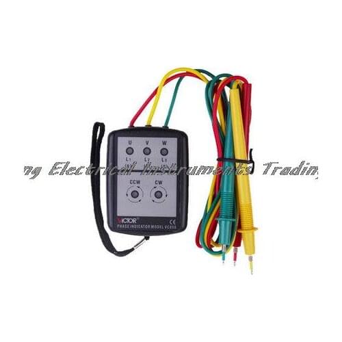 Fast arrival VICTOR 850 VC850 3 Phase Sequence Rotation Indicator Tester 200~480V Checker Meter LED + Buzzer