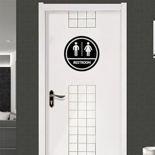 Creativity DIY Restroom Toilet Decal Removable Vinyl Wall stickers Bathroom Bathtub Decor Applique JG2500