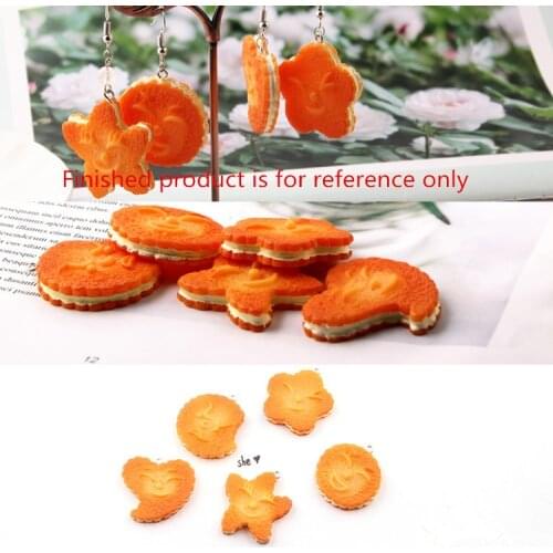 Summer style 30pcs/lot cartoon stars/hearts/rounds Biscuits shape Resin beads diy jewelry earrings/garment pendants accessory