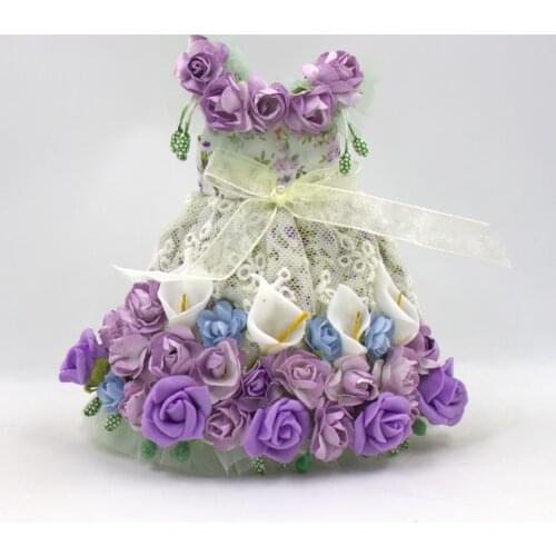 Outfits forBlyth doll Purple Flower dress suit for 1/6 azone BJD icy dbs