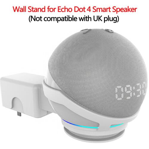 Wall Stand for Echo Dot 4 Support Smart Speaker Outlet Mount Hanger Holder Durable Space Saving Bracket Assistants Accessories