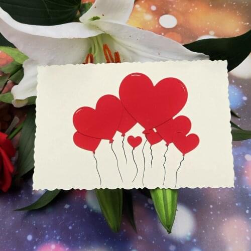 2019 new heart-shaped balloon metal cutting mold cutting book new crafts embossing mold