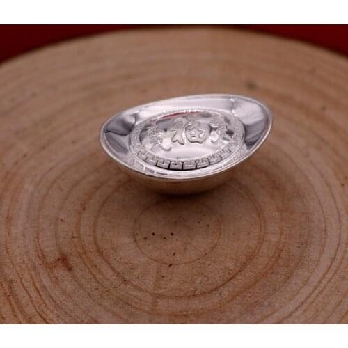 Hollow Solid 2 g 999 Foot and Silver Company Annual Conference Gift Opening Activities Gift Silver Ingots Silver Bar