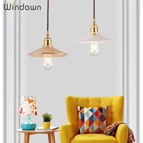 Windawn Nordic Modern Pendant Lights Classics Brass glass Pendant Light Restaurant Hotel Bedroom Living Room Office Ceiling Lamp