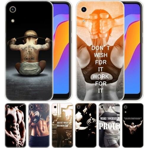 Luxury Silicone Case fitness Bodybuilding man girls for Huawei Honor 9X 8A 7A 20 Pro 7X 8X 7S 8S 8 9 10 Lite View 20 20i Play