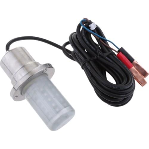 Boat LED Underwater Fishing Light Attraction 12V Fish Lure Lamp