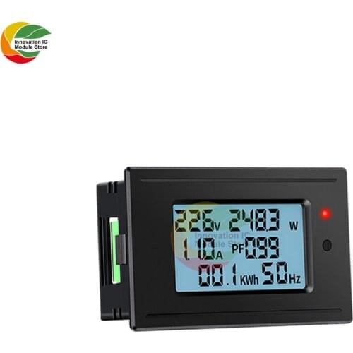 Smart home AC digital display voltage, current, power, watt-hour meter, power monitor, watt-hour meter
