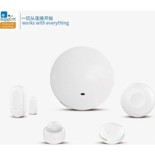 Ewelink Zigbee Smart Security Kit Smart Hub Door Sensor PIR Sensor Temperature & Humidity Sensor Wireless Button Home Automation