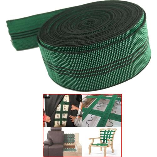 W:2" L:1 Meter Elasticated Sofa Chair Upholstery Back Strap Belt Elastic webbing