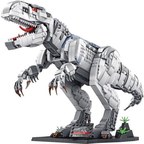 Jurassic Tyrannosaurus Dinosaur Model Bricks Dragon Building Blocks Toys for Children Boy Kids Gifts 2108Pcs