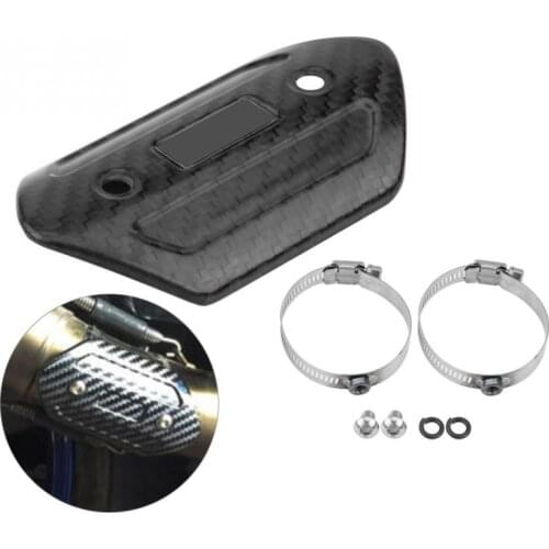 Motorcycle Exhaust Muffler Protector Heat Shield Cover Carbon Fiber Guard Anti-scalding Cover For suzuki dr 650 gsr 600 gsf 650