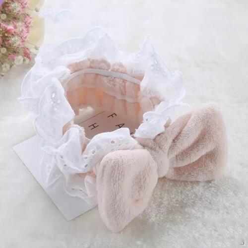 2021 Woman Makeup Coral Velvet Headband Washing Face Soft Hairpin Elastic Top Knot Hairband Girl Headdress Hairband