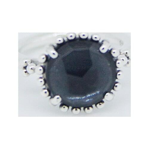 CKK 925 Sterling Silver Light Gray Crystal Rings For Women Original Fashion Jewelry Making Anniversary Gift