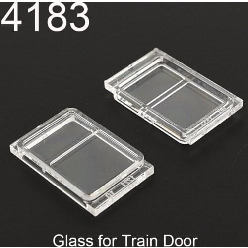 10PCS 4183 Building block Glass for Train Door Lip On Top and Bottom accessories parts MOC DIY City Street View Education Toys