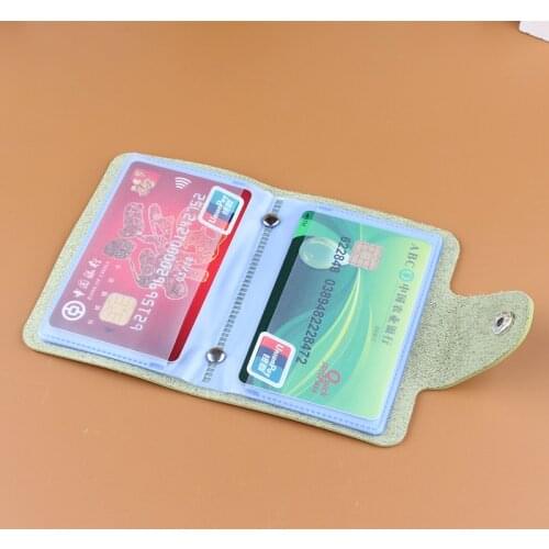 12 Bits Card Case Business Card Holder Credit Passport Card Bag ID Passport Card Wallet cardholder porte carte personalized logo