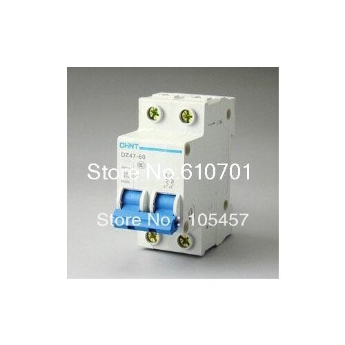 25A MCB High Breaking Capacity Miniature Circuit Breaker DZ47-63 (C45N) 2P 230/400V with CE Certificate