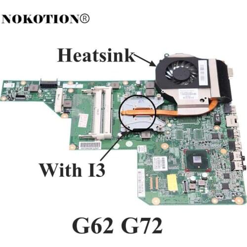 615849-001 605903-001 + heatsink + i3 CPU = 597673-001 597674-001 610160-001 610161-001 for Compaq G62 G72 laptop motherboard