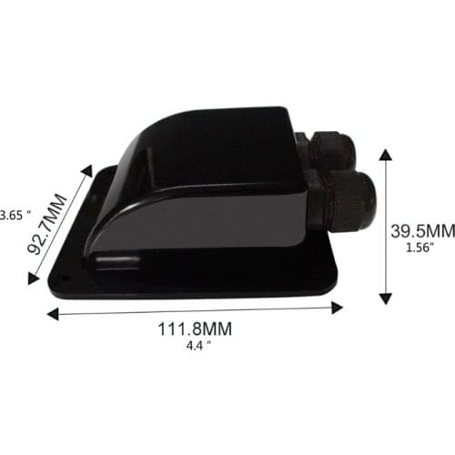 B36B Solar Power Supplies 1/2 Hole Roof Cable Entry Gland Waterproof Plastic Junction Box for Yacht Campervan