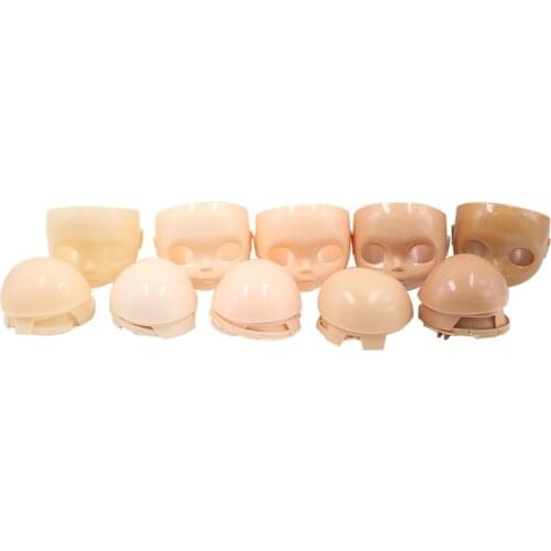 Free shipping blyth face-piece with dome and scalp suitable for 1/6 blyth,5 skin color choice DIY ICY fashion accessories