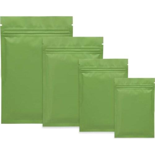Free DHL 1000Pcs/Lot green Aluminum Foil Zip Lock Packing Bag Resealable Zipper Mylar Pack Pouch Self Seal Storage Package Bags