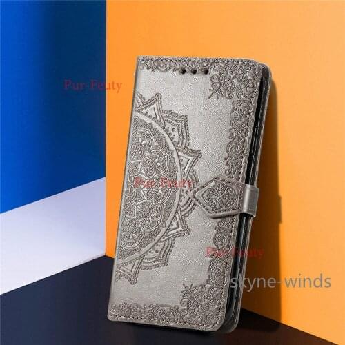 For OnePlus Nord N200 5G magnetic phone case stand flip wallet mandala relief cover coque fundas casing for OnePlus Nord N 200
