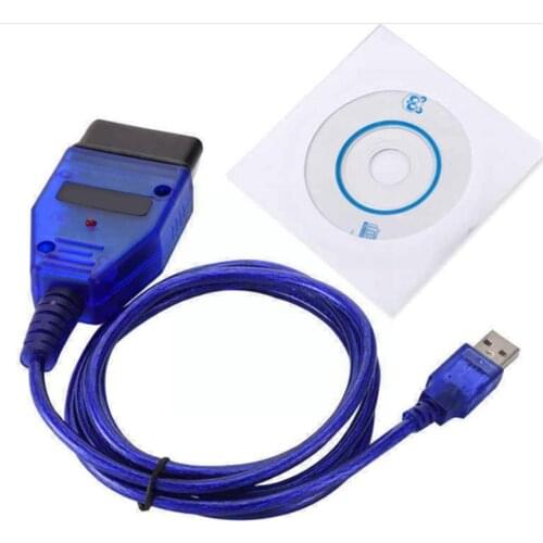 Vag-Com Interface Cable KKL VAG-COM 409.1 OBD2 II OBD Auto Line Test Car Diagnostic Aux USB Scanner Cable M9D3