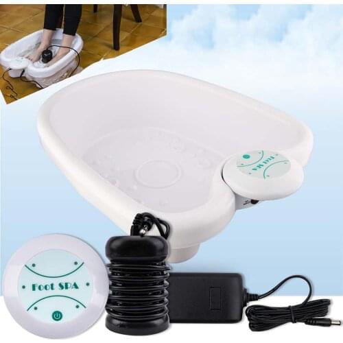 Ionic Detox Machine and Basin Foot Bath Aqua Cell Ion Spa Cleanse Detox Bath Foot Detoxing Arrays Massage Health Care Relax