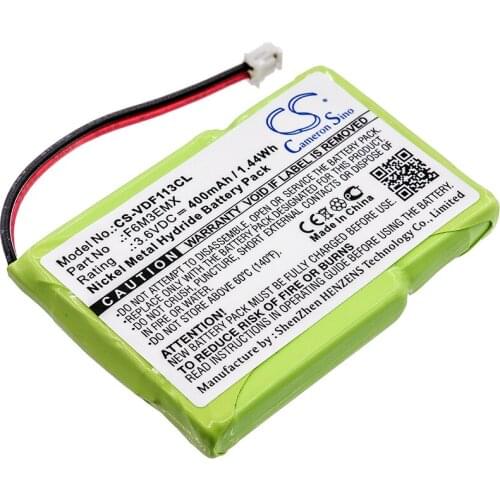 Cameron Sino Cordless Phone Replacement Ni-MH Battery 400mAh For F6M3EMX Innovaphone Phonefax 2395, WP-11 Free Tools