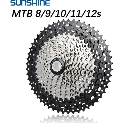 SUNSHINE MTB Cassette 8 9 10 11 12 Speed Flywheel 36T 40T 42T 46T 50T 52T Mountain Bike Freewheel 11S Sprocket for Shimano HG