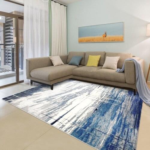Blue Mediterranean Carpet Livingroom Nordic Wilton Rug Home Bedroom Carpet Sofa Coffee Table Floor Mat Office Area Rug Study Mat