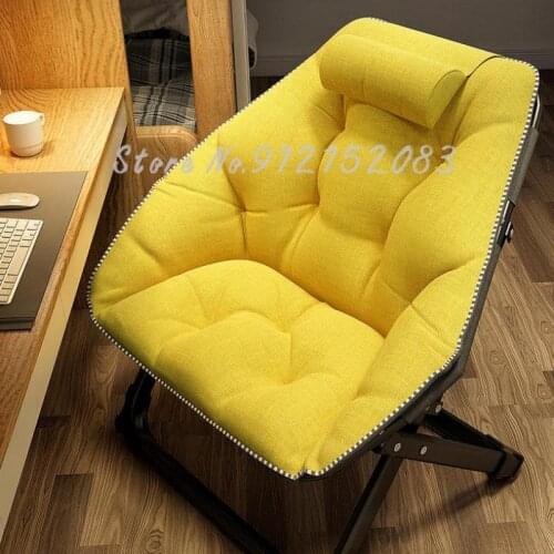 Lazy Moon Chair Sofa Backrest Leisure Chair Girl Cute Bedroom Single Bay Window Sofa Portable Folding Chair