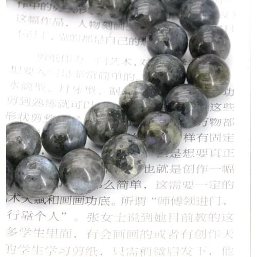 Spectrolite round loose beads 8mm DIY stone 15 inches women jewelry making gift design wholesale and retail