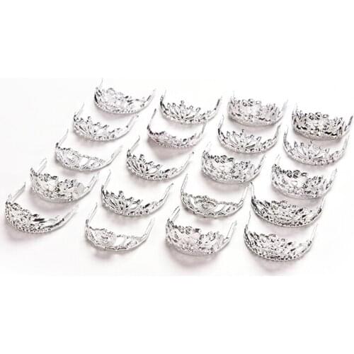 20Pcs Princess Empress Crowns for Doll Baby Girls Doll Headwear Jewelry Mix