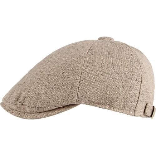 LDSLYJR 2021 polyester Spring Summer solid Newsboy Caps Flat Peaked Cap Men and Women Painter Beret Hats 107