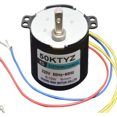 AC220V 10W 50KTYZ miniature slowdown permanent magnet synchronous AC motor Power Tools / Electric / DIY Accessories motor